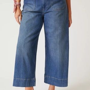 Pilcro and the Letterpress Anthroplogie Wide Leg Jeans